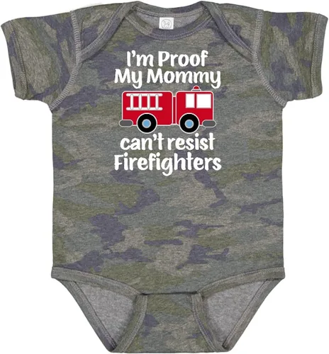 Vista 6 de inktastic Body para bebé bombero y papá bombero 0040 Negro