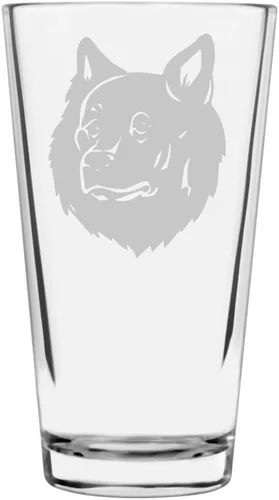 Vista 117 de Podenco Canario - Vaso de pinta de 16 onzas con temática de perro personalizado