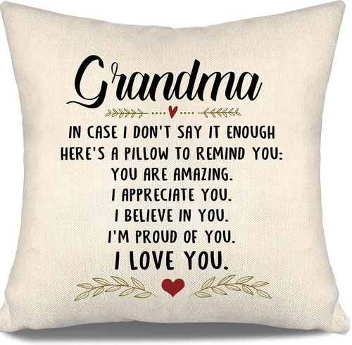 Vista 3 de En caso de que no lo diga lo suficiente aquí hay una almohada para recordarte que eres increíble, te aprecio, te quiero. Funda de almohada para tía