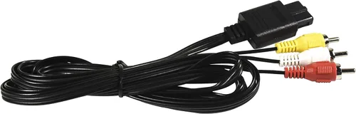 Vista 7 de HQRP Cable AV Multi para Nintendo Super NES/Gamecube - 3 RCA Composite Audio Video Cord, Multi Out Connector