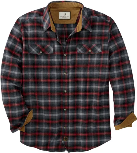 Vista 6 de Legendary Whitetails - Camisa de franela para hombre de manga larga con botones, ajuste relajado