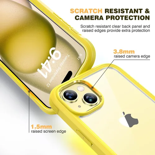 Vista 523 de DIACLARA - Funda transparente compatible con iPhone XR 6.1 pulgadas 2018