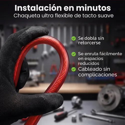 Vista 4 de GEARit Cable de calibre 4, cable de extensión de cable eléctrico CCA para alimentación/tierra automotriz, cable de batería, audio de automóvil, RV
