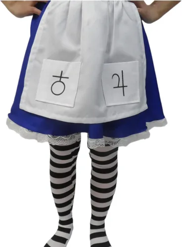 Vista 6 de JYJXCOS Disfraz de Halloween Alice Madness Returns y delantal de sirvienta