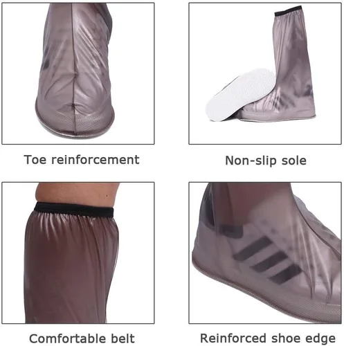 Vista 5 de Funda impermeable para botas, repetible y duradera, anti-esquí, protector de pierna de 17 pulgadas, protector de pierna de alta portátil, transporte