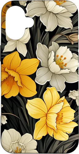 Vista 23 de Daffodil Flower Pattern Modern Floral Case for iPhone 17