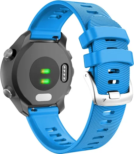 Vista 10 de ANCOOL Correa de reloj Garmin Forerunner 245/165/55/645, correa de reloj deportiva de silicona de 0.787 pulgadas compatible con Garmin Vivoactive
