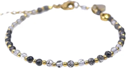 Vista 29 de Morchic 3mm Natural Gemstone Beaded Bracelet for Women, Dainty Tiny Charm Jewelry, Adjustable 7.1-8.6" Ideal Birthday Holiday Gift