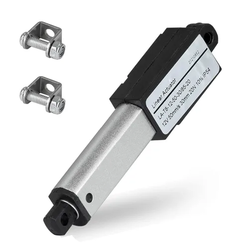 Vista 13 de DC HOUSE Mini Actuador Lineal Eléctrico Carrera 0.4"–Fuerza 4.5 lbs–12V Alta Velocidad 1.97"/seg–Peso 0.1KG Ideal para Campana de Cocina