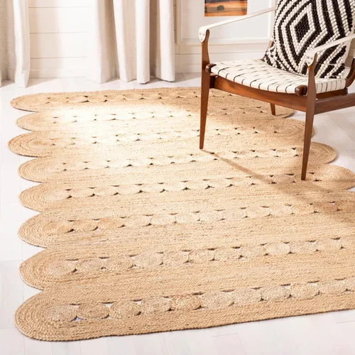 Vista 10 de SAFAVIEH Natural Fiber Collection - Alfombra decorativa de 2 pies 3 pulgadas x 4 pies, marfil, hecha a mano de yute trenzado trenzado, ideal