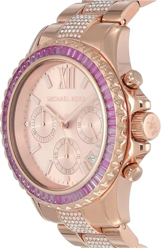 Vista 2 de Michael Kors Everest - Reloj de cuarzo con cronógrafo de acero inoxidable