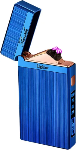 Vista 18 de SKRFIRE Encendedor de plasma de doble arco, recargable por USB, resistente al viento y sin llama para campamento, barbacoa, parrilla, hoguera, vela