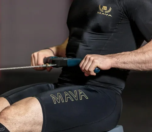 Vista 4 de MAVA Pantalones cortos de compresión deportivos para hombre, capa base deportiva activa