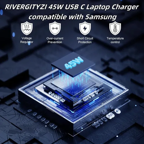 Vista 7 de Cargador rápido USB C de 45 W compatible con cargador Samsung con cable de carga tipo C de 6 pies compatible con Samsung Galaxy S25