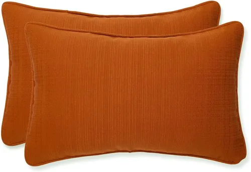 Vista 87 de Pillow Perfect Pompeya - Almohada lumbar grande para interiores/exteriores con relleno de felpa, resistente al clima y a la decoloración, lumbar