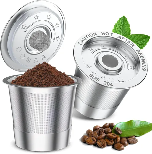 Vista 7 de AANQQ Cápsulas de café reutilizables K Cup para Keurig 1.0: K Cup de acero inoxidable rellenable - Filtro de café reutilizable para cafetera Keurig