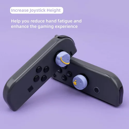 Vista 4 de GeekShare Tapas de agarre para el pulgar compatibles con Nintendo Switch OLED Switch Lite funda de silicona suave para palanca de mando 4