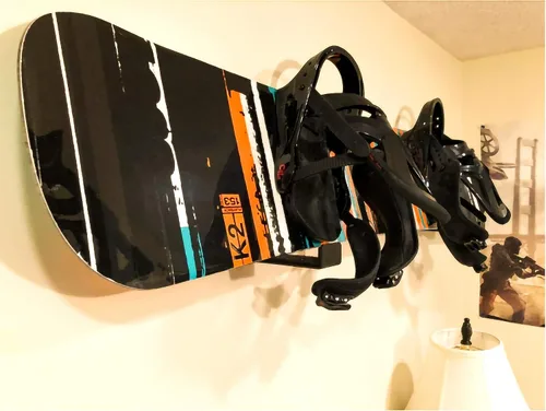 Vista 5 de AA Products - Un par de soportes de aluminio para snowboard con forro protector