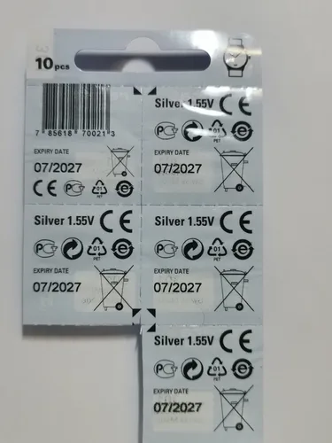 Vista 3 de Renata Batteries Batería de reloj de óxido de plata 391 (paquete de 5)