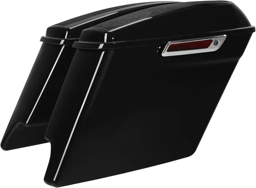 Vista 2 de TCT-MOTORPARTS Alforjas rígidas extendidas de 5 pulgadas x 7 pulgadas para bocinas Harley 2014-2024 Touring Road King, Road Glide, Street Glide