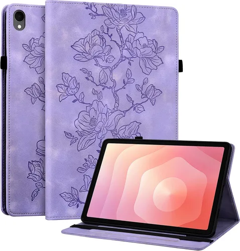 Vista 46 de Funda para Samsung Galaxy Tab S5e 10.5 2019 Modelo SM-T720/T725/T727, funda delgada de piel sintética con soporte multiángulo y soporte