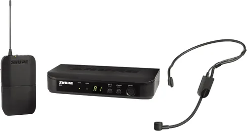 Vista 9 de Sistema de micrófono inalámbrico Shure BLX14/P31 - Vida de batería de 14 horas, rango de 300 pies, UHF Incluye micrófono de casco PGA31