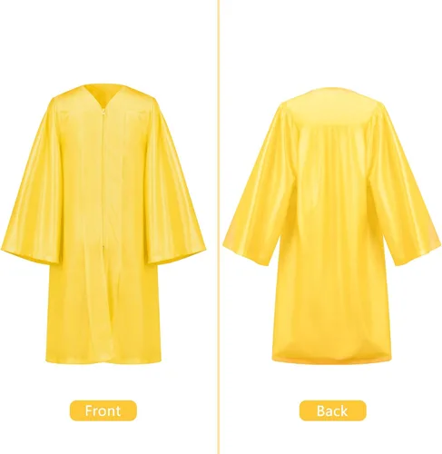 Vista 5 de QZYL Gorra y vestido de graduación de jardín de infantes, traje unisex de felicitaciones con borla y certificado para preescolar jardín de infantes