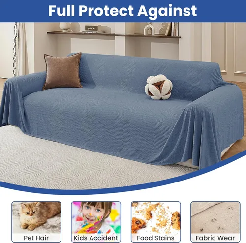 Vista 7 de Funda de sofá para perros, de 78 x 91 pulgadas, fundas para silla de gran tamaño, lavables, funda para sofá modular para mascotas para sofá de 1