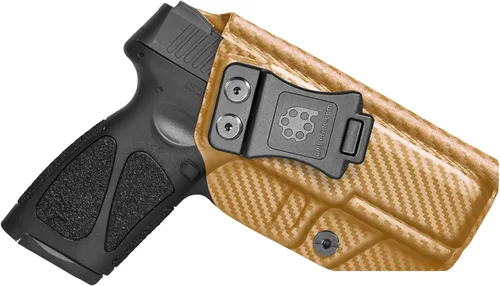 Vista 16 de Made in USA Exact-Fit Kydex IWB Holster for Taurus G3 Sweat-proof design with a full sweat guard, adjustable cant, and zero-printing for daily