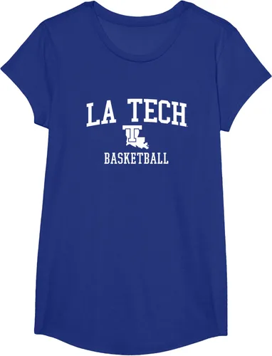 Vista 3 de Camiseta de baloncesto Louisiana Tech Bulldogs, Azul