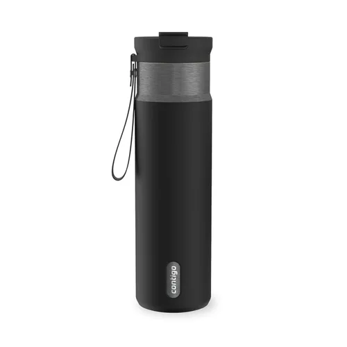 Vista 9 de Contigo DualSip - Botella de agua de acero inoxidable con aislamiento al Abismo Bronce