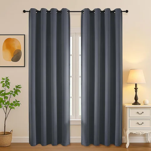 Vista 89 de Simplebrand Juego de 2 paneles de cenefa aguamarina para ventana de cocina de 14 pulgadas de largo, cortinas de oscurecimiento de habitación