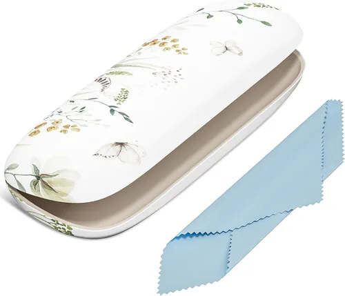 Vista 19 de Funda para gafas, funda protectora de carcasa rígida para gafas, unisex para mujeres y hombres Paquete de 3-Negro