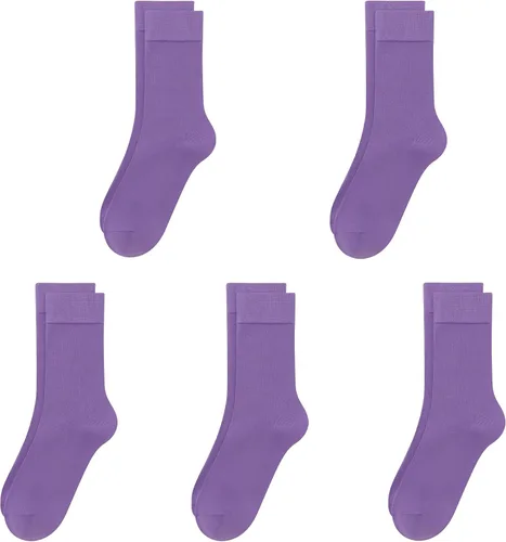 Vista 35 de SERISIMPLE Calcetines de bambú de viscosa para niños, calcetines escolares antiolor para niños y niñas, uniforme, ligeros, con costuras planas, 5
