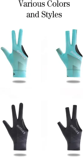 Vista 5 de Piece - Guantes de billar transpirables de 3 dedos para un control suave y preciso, izquierdo, individual
