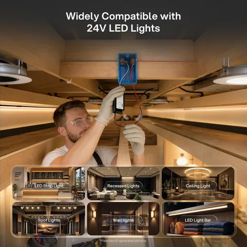 Vista 6 de REYLAX Controlador LED regulable TRIAC 24V 96W, sin parpadeo, certificado