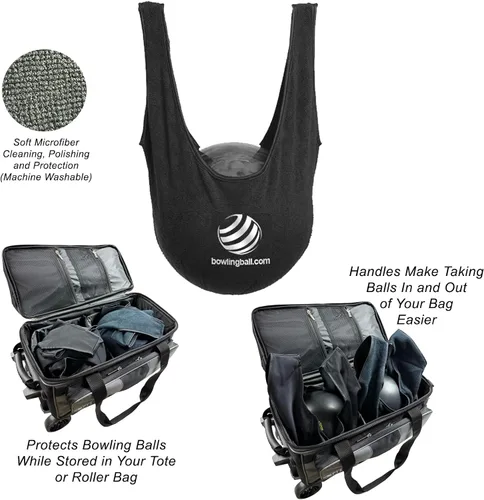 Vista 2 de bowlingball. com limpiador gigante lavable del pulidor de la bola de bolos de la microfibra ver vio