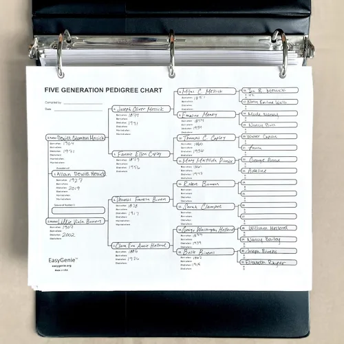 Vista 8 de EASYGENIE Paquete de genealogía de letra grande para personas mayores