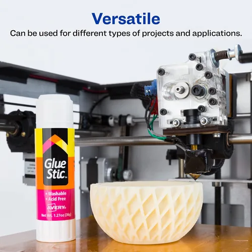 Vista 8 de Avery Glue Stic - Washable, Glue Sticks for Classroom, Crafting, and Office Use, 1.27 oz., Pack of 6, White (98073)