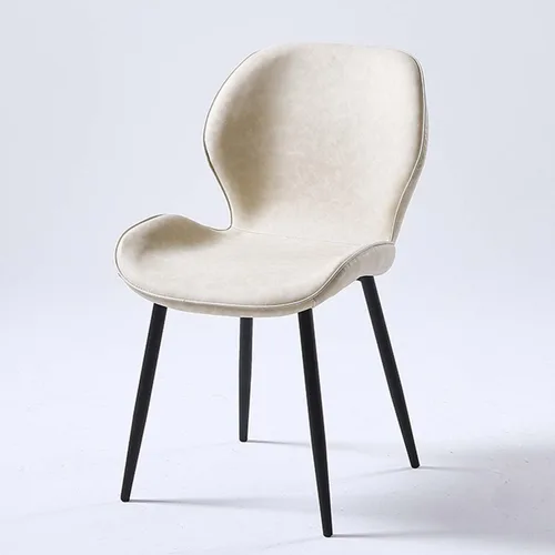 Vista 9 de Modern Luxury PU Leather Dining Chair,Armless Accent Office Chairs, Comfortable backrest Sturdy Dressing Stool,with Metal Frame,for Kitchen Living