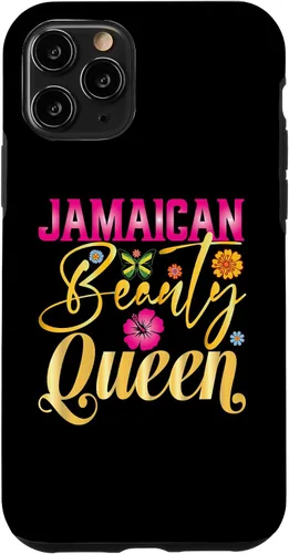 Vista 27 de iPhone 16 Jamaican Beauty Queen Jamaica Flag Jamaica Girl Souvenir Case