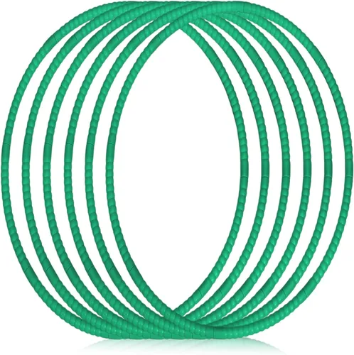 Vista 10 de Shappy - 6 piezas de aros de ejercicio desmontables ajustables, juguete de plástico, juguetes de patio de juegos, aros circulares