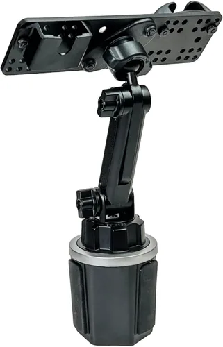 Vista 3 de Lido Soporte para vasos con ajuste de altura y soporte de micrófono para Anytone BaoFeng Icom Kenwood Yaesu Wouxon HT