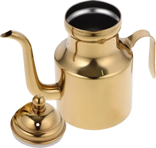 Vista 9 de KALLORY Olla de aceite colador de malla fina, tapa extraíble para almacenamiento de aceite de cocina en el hogar, contenedor de grasa, ahorro