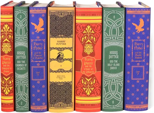 Vista 4 de Juniper Books House Mashup - Solo fundas para libros, compatibles con la serie Harry Potter de tapa dura, libros no incluidos