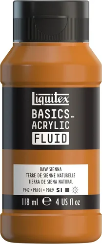 Vista 25 de Liquitex BASICS - Pintura acrílica fluida, botella de 4 onzas, tono permanente carmesí lizarina Super Versatile, Fine Art Pigments; Fluid