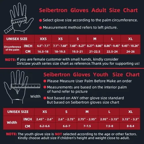 Vista 2 de Seibertron Dirtclaw BMX MX ATV MTB Road Racing Bicicletas Ciclismo Off-RoadDirt Bike Gel Acolchado Antideslizante Palma Guantes Deportivos Motocross