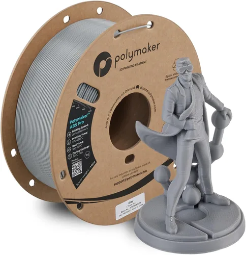 Vista 36 de Polymaker Filamento ABS Pro para impresora 3D de 0.069 pulgadas, color negro, ABS de grado de ingeniería de 2.2 lbs con alta resistencia al calor