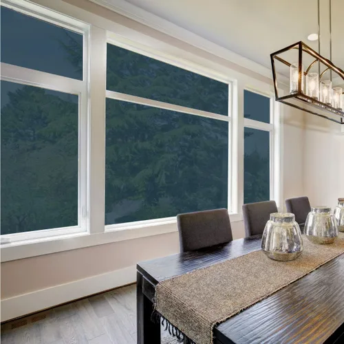 Vista 2 de G Greenfilm - Película estática de adherencia al 10% para uso residencial y en automóvil, tinte oscuro no adhesivo para ventanas para mayor
