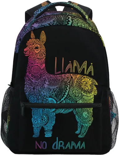 Vista 12 de ALAZA Moon & Star Alchemy Magical - Mochila grande personalizada para laptop, iPad, tableta, mochila escolar de viaje con múltiples bolsillos